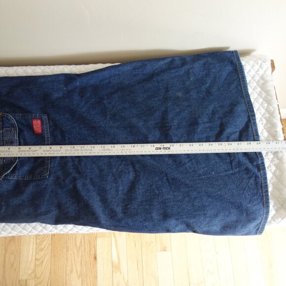 Vtg Made in U.S.A. GUESS Denim Overalls Dress – Jr 7 - Picture 5 of 10
